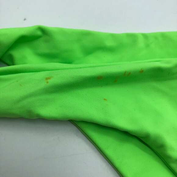 Good American Better Cheeky Bikini Bottom Stretch High Waist Lime Green 3 US L - Picture 3 of 6